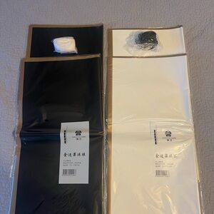 Korean Floral/Bouquet wrapping paper and ribbon bundle